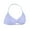 Purple, variant on Strappy Backless Sports Bralettes Halter Neck Bra - No Underwire Halter Top for Workout & Swim, High Support Push Up Bikini