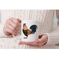 thumbnail image 7 of WIRESTER 11 Oz Ceramic Tea Cup Coffee Mug With Handgrip for Gifts, Dutch Bantam Chicken, 7 of 7