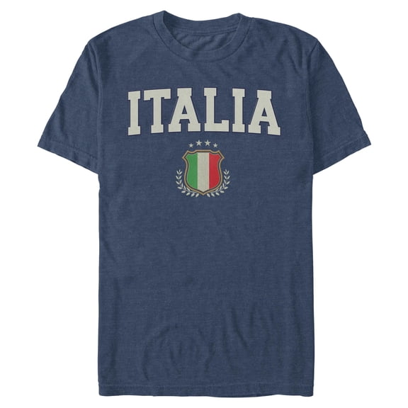 Mens Lost Gods Italia Flag Badge Club T Shirt