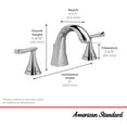 thumbnail image 5 of Chatfield 8-Inch Widespread 2-Handle Bathroom Faucet 1.2 gpm/4.5 L/min With Lever Handles, 5 of 6