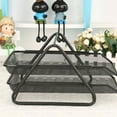 thumbnail image 5 of Yatlte Mesh Desk Organizers, 2-Tier Mesh Paper Tray, Desk Organizer Tray, File Storage, Mesh Paper Tray, File Organizer Paper Letter for Letters, Paper, Mail, Postcard, Documents, 5 of 7