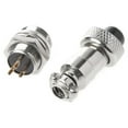 thumbnail image 2 of ZUARFY Aviation Plug Male & Female Wire Panel Metal Connector 12mm 2/3/4/5/6 Pin GX12, 2 of 19