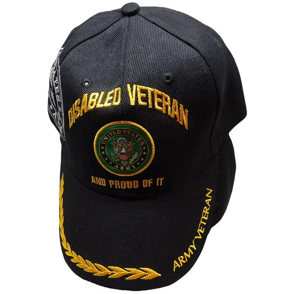 US DISABLED ARMY VETERAN PROUD OF IT BASEBALL STYLE EMBROIDERED HAT