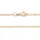 thumbnail image 2 of Cadena Barbada Inglesa Casa del Anillo 1.5 mm Oro Sólido 14K 45 cm amarillo, 2 of 6