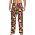 thumbnail image 2 of Kdxio Hawaiian Style Print Men's Sleep Pajama Pant Lounge Pants with Pockets, 2 of 8