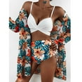 thumbnail image 2 of Viikei Bikini Set Swimwear for Women Summer Plus Size 3 Piece Fashion Printed Push-Up Padded Swimsuits, 2 of 6