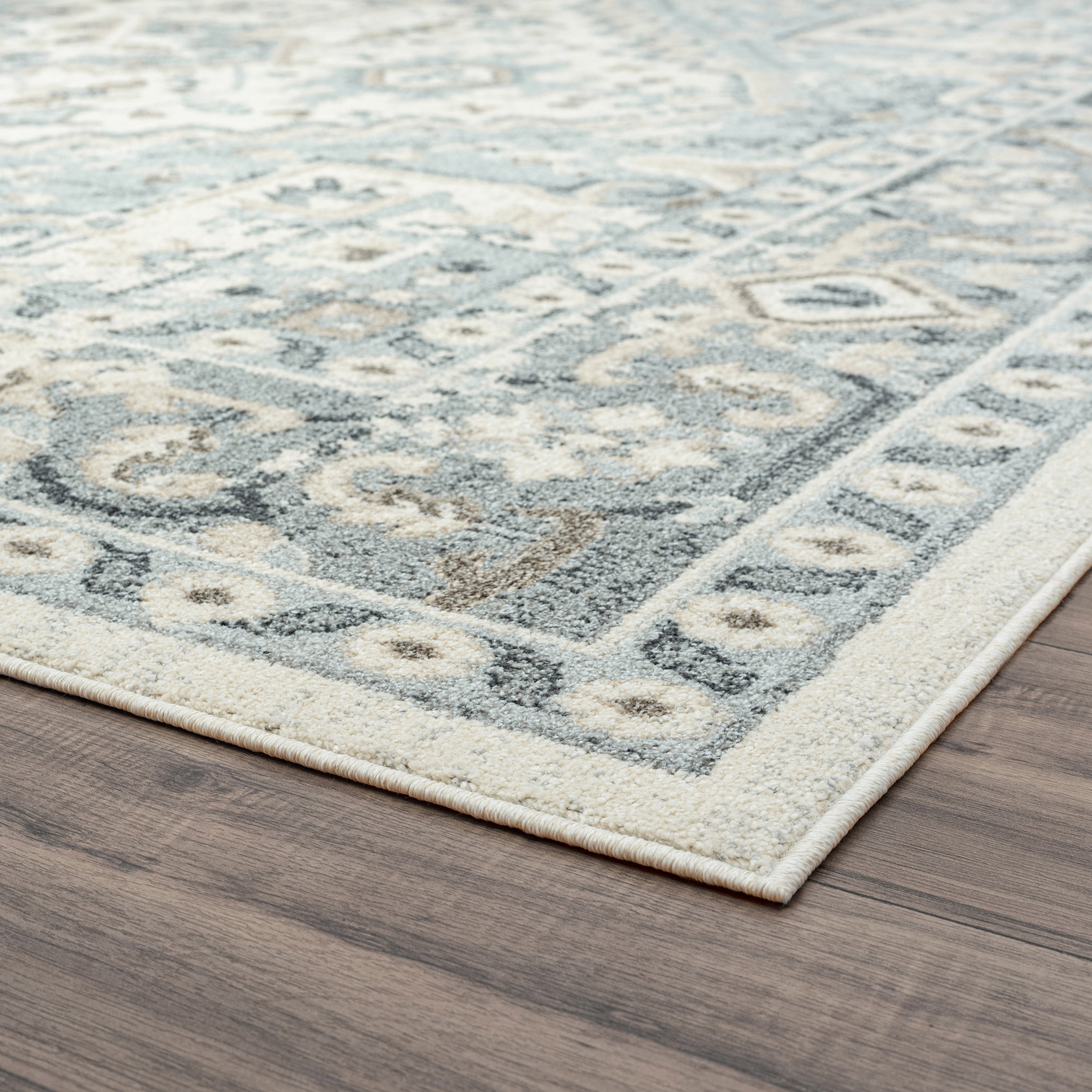 Bliss Rugs Perisan Area Rug, Oriental Indoor Rugs for Living Room, Dining Room, Bedroom | Cream, 5' x 8' (5'3''x7'3'')