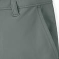 thumbnail image 4 of ZOYOEN Girls Chino Shorts with Pockets- Casual Pull On Knee Length School Uniform Dark Gray Size 14, 4 of 7