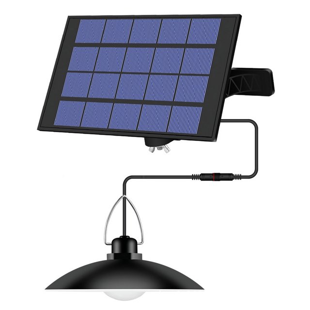 Luz colgante solar para exteriores, impermeables, con energía solar, luces de cobertizo, lá Eccomum 1 cabeza