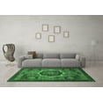 thumbnail image 3 of Ahgly Company Indoor Rectangle Abstract Emerald Green Modern Area Rugs, 8' x 10', 3 of 4