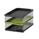 thumbnail image 4 of Organizador de archivos de escritorio, archivador, organizador de cartas, archivadores de periódicos, estantes. Black Green 3 Tier, 4 of 8