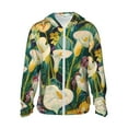 thumbnail image 1 of Fotbe Tropical Floral Jungle Chaqueta con Protección Solar UPF 50+ para Hombre y Mujer, Camisa con Capucha y Bolsillos-Medium, 1 of 7