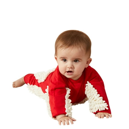

ERTUTUYI Romper Baby Girls Boys Crawling Baby Solid Mop Onesie Romper Jumpsuit Red 90