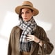thumbnail image 3 of Bufanda de otoño invierno para mujer, bufanda clásica Sugezi, bufanda cálida a cuadros, 3 of 5