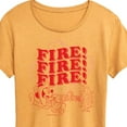 thumbnail image 3 of Disney - Firefighter Mickey - FIRE! Stacked - Women's Short Sleeve Graphic T-Shirt, 3 of 6