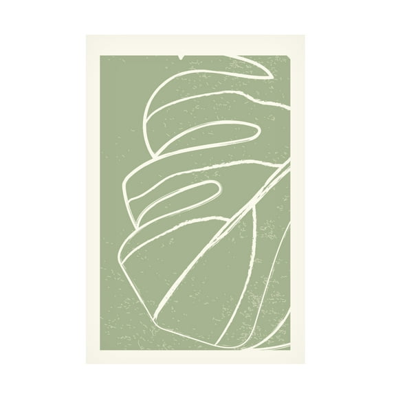 Trademark Fine Art jay stanley Minimal Monstera Collection 2 Canvas Wall Art