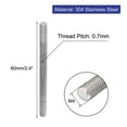thumbnail image 2 of M4 x 60mm 304 Stainless Steel Fully Threaded Rod Bar Studs Hardware 10Pcs, 2 of 6