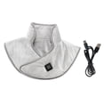 thumbnail image 3 of Almohadilla térmica cervical recargable por USB, suave y ajustable, 42 x 30 cm, portátil Gris, 3 of 9