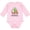 AD-Pink, variant on My 2nd Christmas with Santa Reindeer and Tree Boys or Girls Long Sleeve Baby Bodysuit