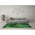 thumbnail image 3 of Ahgly Company Indoor Rectangle Abstract Emerald Green Modern Area Rugs, 6' x 9', 3 of 4