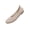 HK2618 Beige, variant on LANCROP Women Round Toe Ballet Flats Wide Width Shoes Low Heels Dress Shoes For Daily Wear
