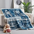 thumbnail image 5 of Dallas Throw Blanket, American Football Sport Team Color Blanket, Soft Flannel Gifts for Men Women Fan Rugby Lovers Merch for Sofa Bed Decor, 80X60 in, 5 of 6