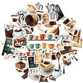 thumbnail image 2 of Cartoon Coffee Theme Stickers, Waterproof Coffee Theme Sticker for Water Bottle Laptop Phone Cases Planner Skateboard Luggage Helmet Party Favor Decor, Ideal for Adults Teens Teacher Rewards, 2 of 9
