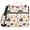 Hand Drawn Mushrooms, variant on 3 Ring Zipper Binder with Shoulder Strap Waterproof Trapper Keeper 2 Inch D-Ring 500 Sheets Capacity Chalk Paint Flowers