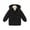 Black, variant on KAUOD Boys Girls Snap Button Hooded Puffer Coats Winter Warm Zipper Pockets Windproof Outwear Down Jackets for Kids Toddler