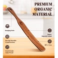 thumbnail image 3 of Espátula Spurtle ICSTI de madera de teca de 28 cm para masa madre, 3 of 7
