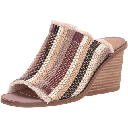 Lucky Brand Womens Leyshia Open Toe High Heel Slide Heeled Sandal 11 Antler Multi