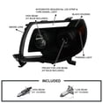 thumbnail image 3 of Spec-D Tuning Black Smoke Projector Headlights w/ LED Sequential and Switchback Turn Signal Compatible with 2005-2011 Toyota Tacoma, Left + Right Pair Headlamps Assembly, 3 of 5