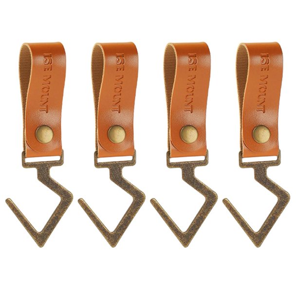Gancho para acampar en forma de S Tendedero Tendedero Senderismo Accesorios para acampar Marrón claro Marrón FLhrweasw Nuevo