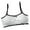 Q5White, variant on lnmuld Teen Girls Spaghetti Strap Sports Bra Cropped Training Top with Removable Pads 2 Pack Size:12-14 Years