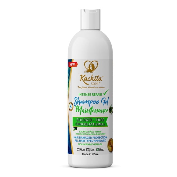 Kachita Spell Champú Acondicionador para Tratamientos de Queratina Sin Sulfato Sin Parabenos K-Shield 16oz
