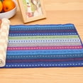 thumbnail image 2 of Colorful Table Mats Set of 4, Durable Cotton Cloth Placemats, Home Daily Use Heat Insulation Mat, Bring Color to Life, Blue, 2 of 6