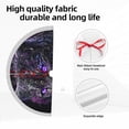 thumbnail image 7 of Christmas Tree Skirt, Purple-Eyed Floral Leopard Christmas Tree Decorations Indoor, Tree Skirts Mat With Tassel Trim for Halloween New Year Holiday Christmas Party Decor 48 Inches, 7 of 7
