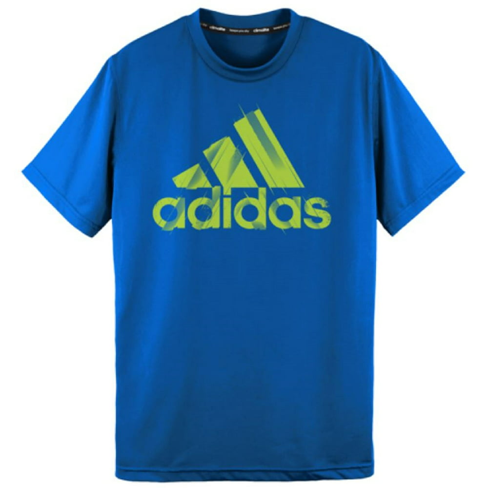 Adidas - Adidas Boys Climalite Performace Short Sleeve Crew Neck Active ...
