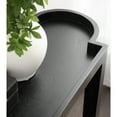 thumbnail image 3 of Kate and Laurel Jovie Modern Scalloped Rectangle Wooden Console Table, 38 x 14 x 30, Black, Transitional Decorative Entryway Table with Scalloped Tabletop Shape for Entry Decor Option, 3 of 8