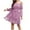 Purple dress for Fashion Women, variant on safuny Mini Babydoll Dress for Women Solid Color Ruffle Sleeve Off Shoulder Dress Elegant Puffy Flowy Hem Retro Holiday Beach Trendy Clothing Summer Beige L