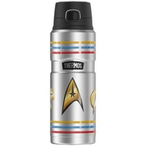 Star Trek Delta Shields Through Time THERMOS STAINLESS KING Stainless Steel Drink Bottle, Vacuum insulated & Double Wall, 24oz
