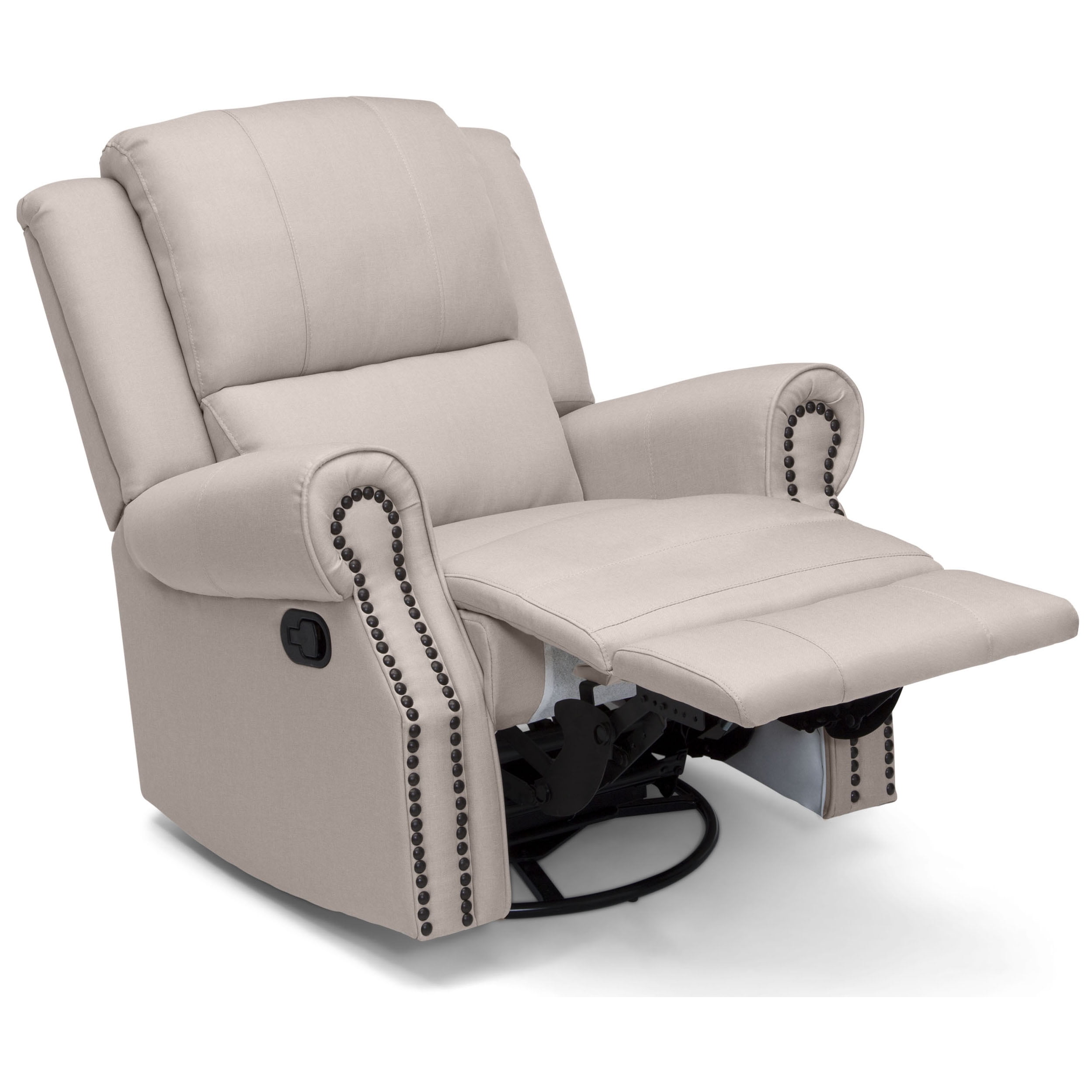 Delta Children Drake Nursery Glider Swivel Recliner Flax Walmart