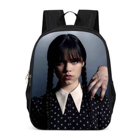 Wednesday Addams and Enid Children School Bags Gothic Girls Nevermore ...
