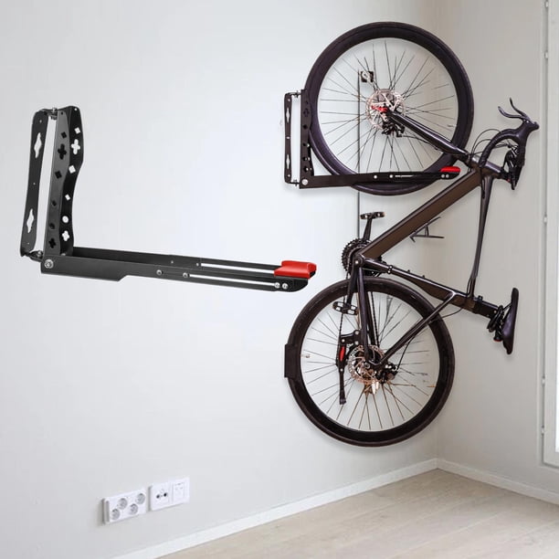 Portabicicletas de pared para colgar bicicletas, fácil de cargar y descargar, resistente y duradero, para garaje, apartamento, interior, bicicletas de