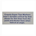thumbnail image 2 of Crayola Washable Super Tips Bold Markers - 5 Count - Perfect for Travel!, 2 of 4