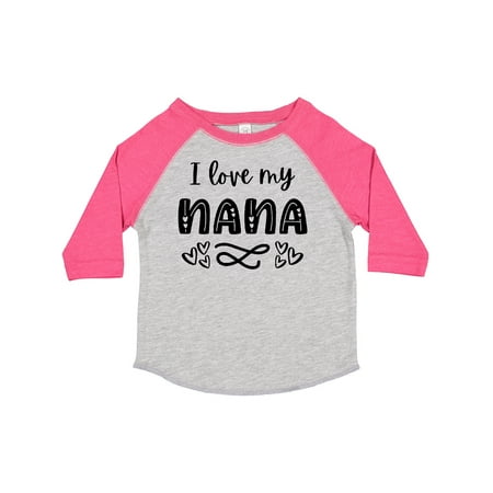 

Inktastic I Love My Nana with Hearts Gift Toddler Boy or Toddler Girl T-Shirt