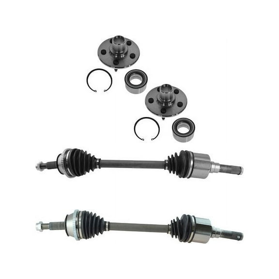 Axle and Wheel Bearing Kit 4 Piece - Compatible with 2002 - 2010 Ford Explorer 4-Door 2003 2004 2005 2006 2007 2008 2009