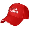 thumbnail image 1 of Do I Look Like I Care Hat Classic Low Profile Baseball Cap Adjustable Golf Dad Hats, 1 of 8