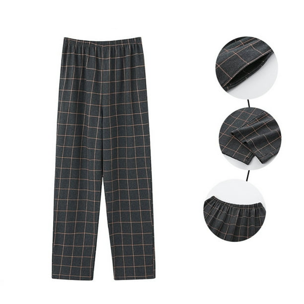 Pantalones de pijama largos para hombre, pantalones de dormir, pantalones rectos casuales de moda para mujer, pantalones a cuadros para el hogar, pantalones de pijama largos para exteriores, pantalone