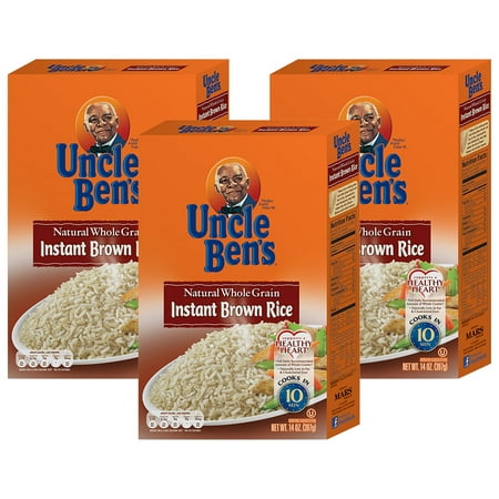 (3 Pack) UNCLE BEN'S Whole Grain Instant Brown Rice,
